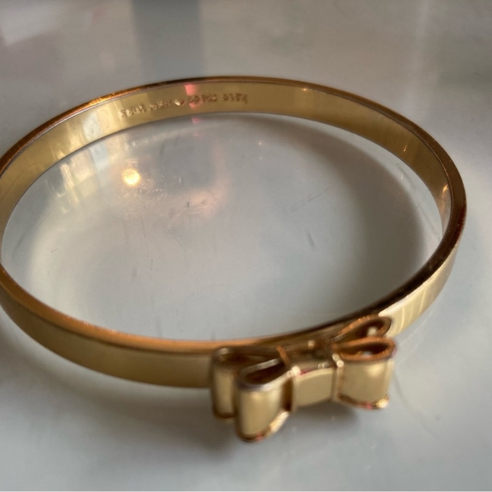 Kate Spade Gold Bow Bangle Bracelet